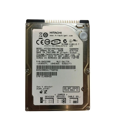 0A52380 - HGST 60GB 5400RPM 2.5" IDE HDD
