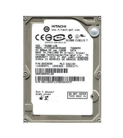 0A53698 - Hitachi 120GB 7200RPM SATA 1.5Gb/s 2.5" HDD