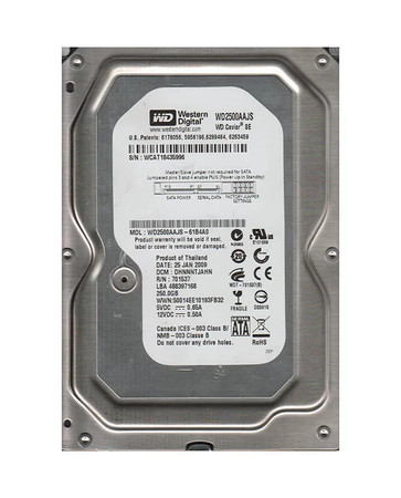 WD2500AAJS-61B4A0 - Western Digital 250GB 7200RPM SATA 3Gb/s 3.5" HDD