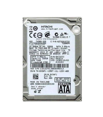 0A73373 - Hitachi 320GB 7200RPM SATA 3Gb/s 2.5" HDD