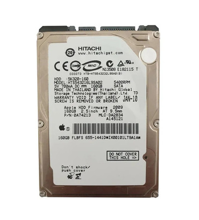 0A74213 - Hitachi 160GB 5400RPM SATA 8MB 2.5" HDD