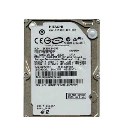 0A74502 - Hitachi 250GB SATA 5400RPM 2.5" HDD