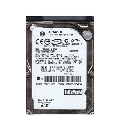 0A78252 - Hitachi 250GB SATA 5400RPM 2.5" HDD