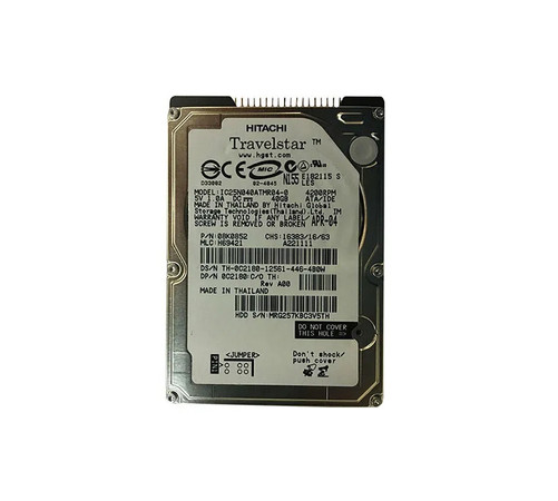 0C2180 - Dell 40GB 4200RPM IDE/ATA 8MB 2.5" HDD