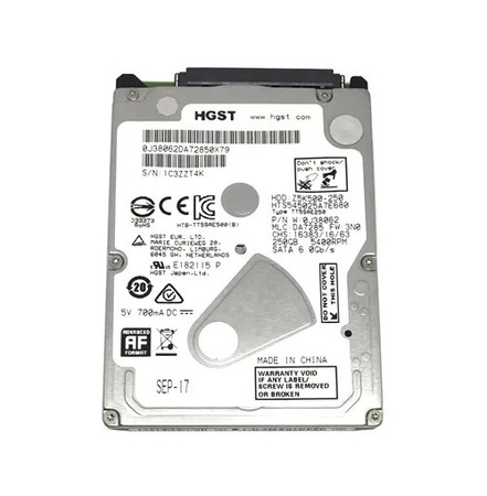 HTS545025A7E680 - HGST 250GB 5400RPM SATA 6Gb/s 2.5" HDD