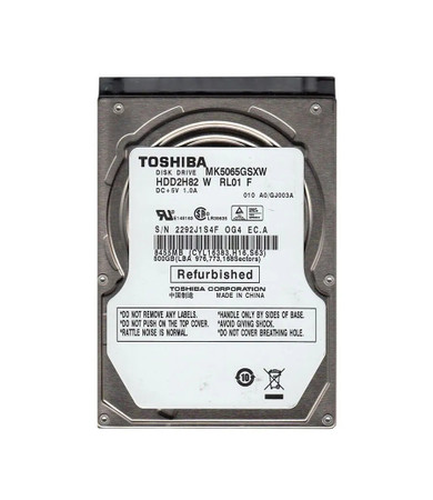 MK5065GSXW - Toshiba 500GB 5400RPM SATA 2.5" 8MB HDD