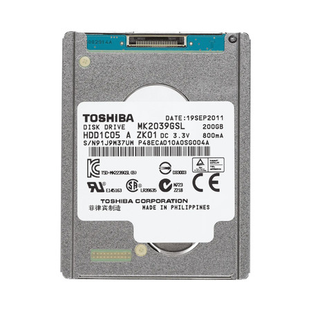 MK2039GSL - TOSHIBA 200GB 4200RPM SATA 1.8" HDD