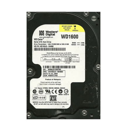 WD1600JD-98HBB0 - Western Digital 160GB 7200RPM SATA 3.5-Inch HDD