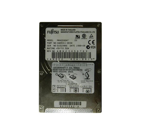 MHH2048AT - Fujitsu 4.8GB 4200RPM IDE 2.5" HDD