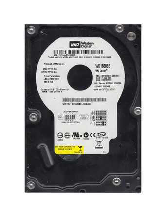 WD1600BB-56GUC0 - Western Digital 160GB 7200RPM EIDE 3.5" HDD