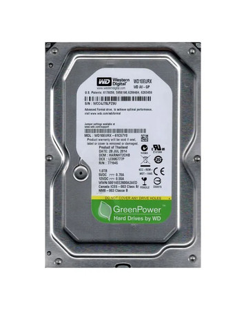 WD10EURX - WESTERN DIGITAL 1TB 5400RPM SATA 3.5" HDD