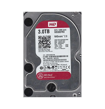 WD30EFRX-68EUZN0 - Western Digital 3TB 5400RPM SATA 6Gb/s 64MB 3.5" HDD