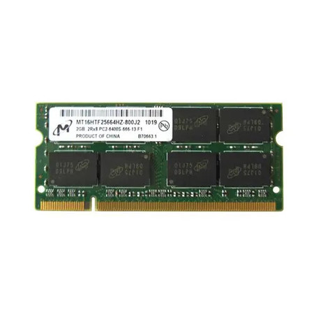 MT16HTF25664HZ-800J2 - MICRON 2GB DDR2-800MHz PC2-6400 CL6 200-Pin SoDIMM