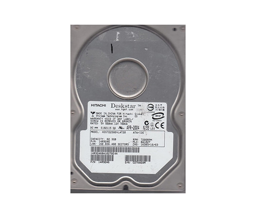 HDS722580VLAT20 - Hitachi 80GB 7200RPM IDE 2MB 3.5" HDD