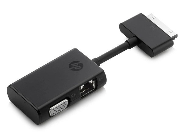 G7U78AA - HP Dock Connector to Ethernet VGA Adapter