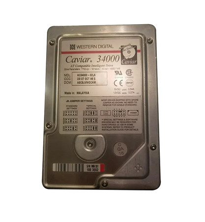 AC3400032LA - Western Digital 4GB 5200RPM IDE ATA/33 3.5" HDD