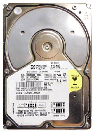 AC420400-00DV - Western Digital 20.4GB 5400RPM EIDE 3.5" HDD