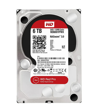 WD6001FFWX - Western Digital 6TB 7200RPM SATA 128MB 3.5" NAS HDD