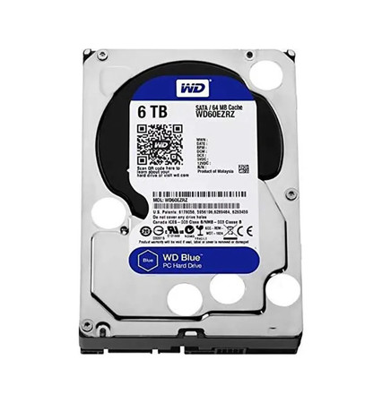 WD60EZRZ - WESTERN DIGITAL 6TB 5400RPM SATA 3.5" HDD