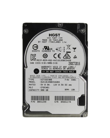 0B31239 - HGST 900GB 10520RPM SAS 12Gb/s 2.5" HDD