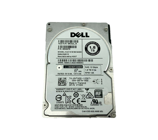 0B33079 - HGST 1.8TB 10520RPM SAS 12Gb/s 2.5" HDD