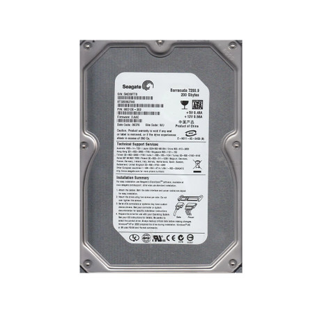 9BD13E-303 - Seagate 200GB 7200RPM SATA 3Gb/s 3.5" HDD