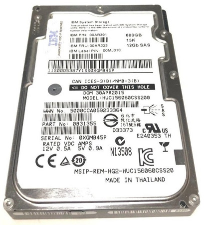 00MJ310 - IBM 600GB 15000RPM SAS 12Gb/s 2.5" HDD