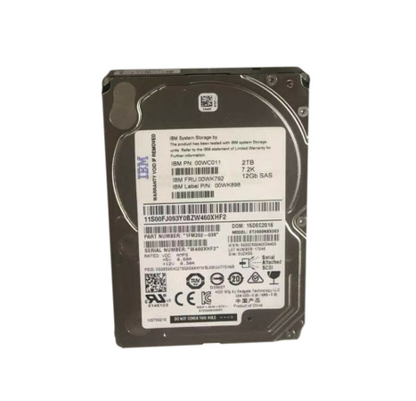 00WK792 - IBM 2TB 7200RPM SAS 12Gb/s 2.5" HDD