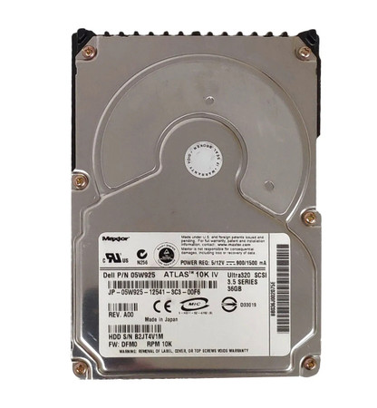 05W925 - Dell 36GB 10K Ultra320 SCSI 3.5" Hot-Swap HDD