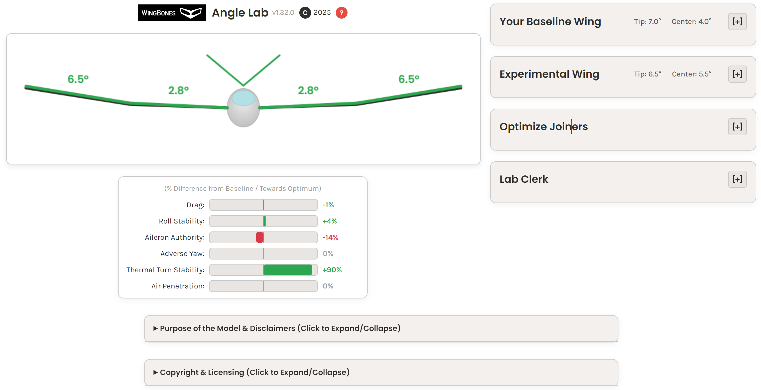 Angle Lab v1.32.0 Interface
