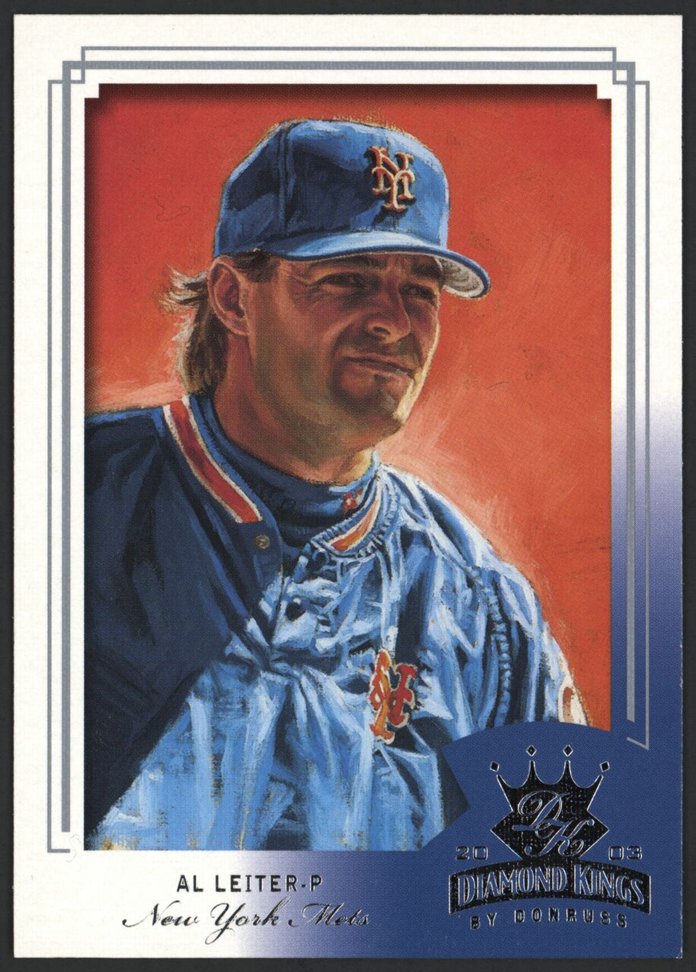 2003 Donruss Diamond Kings #124 Al Leiter Mets EX