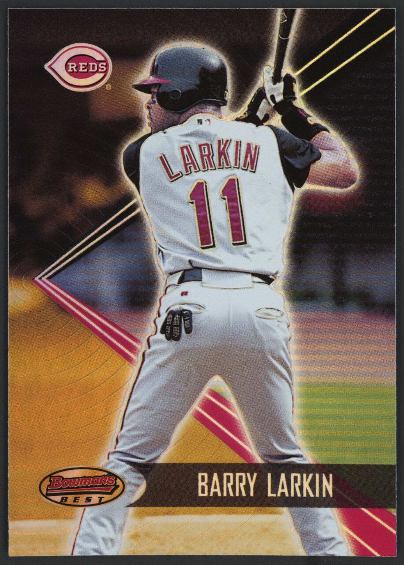 2001 Bowman's Best #78 Barry Larkin Holo Reds EX