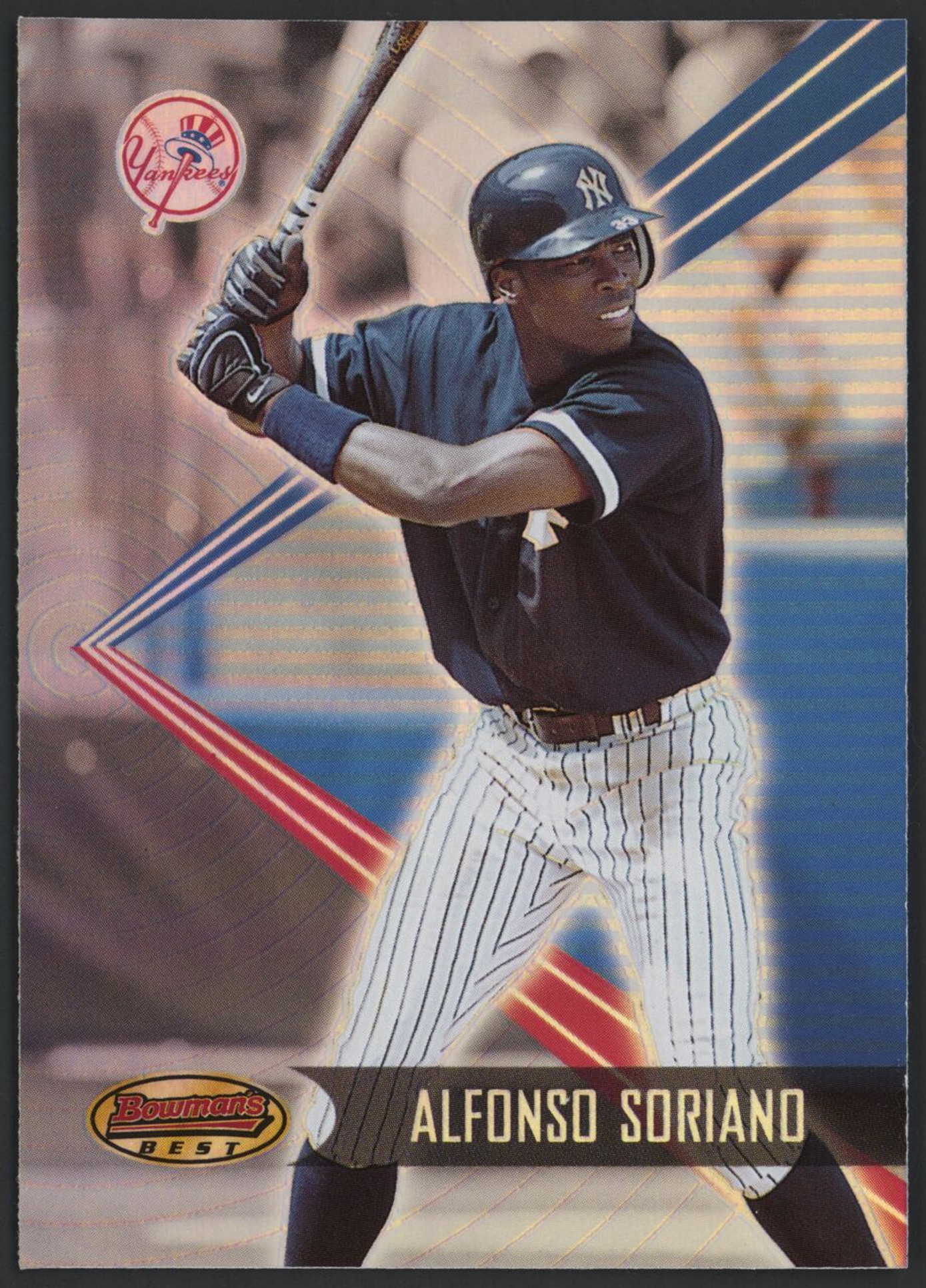 2001 Bowman's Best #124 Alfonso Soriano Holo Yankees EX