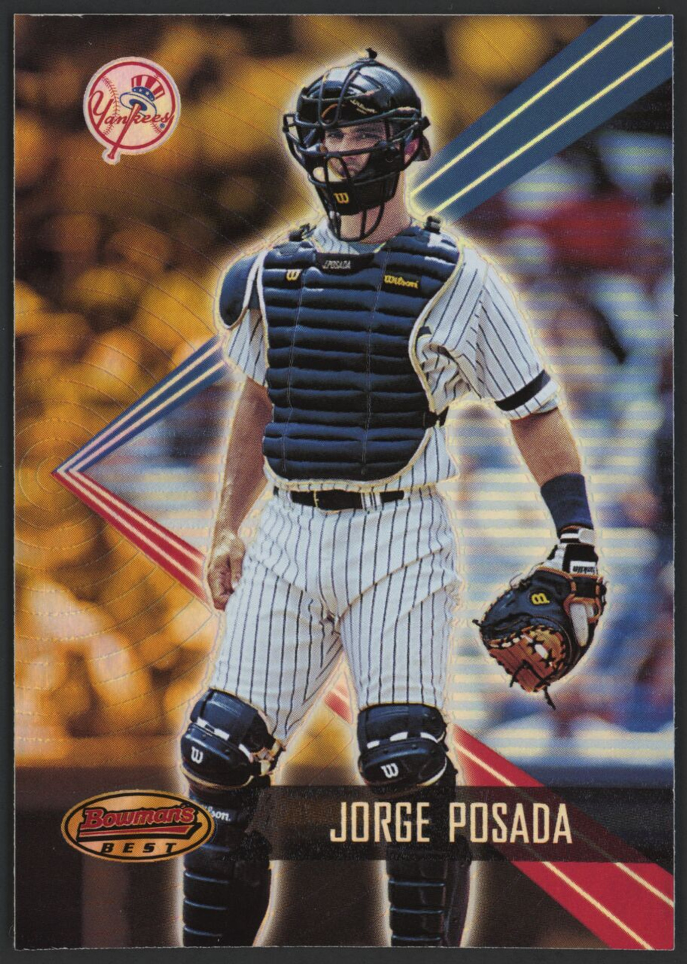 2001 Bowman's Best #66 Jorge Posada Holo Yankees EX