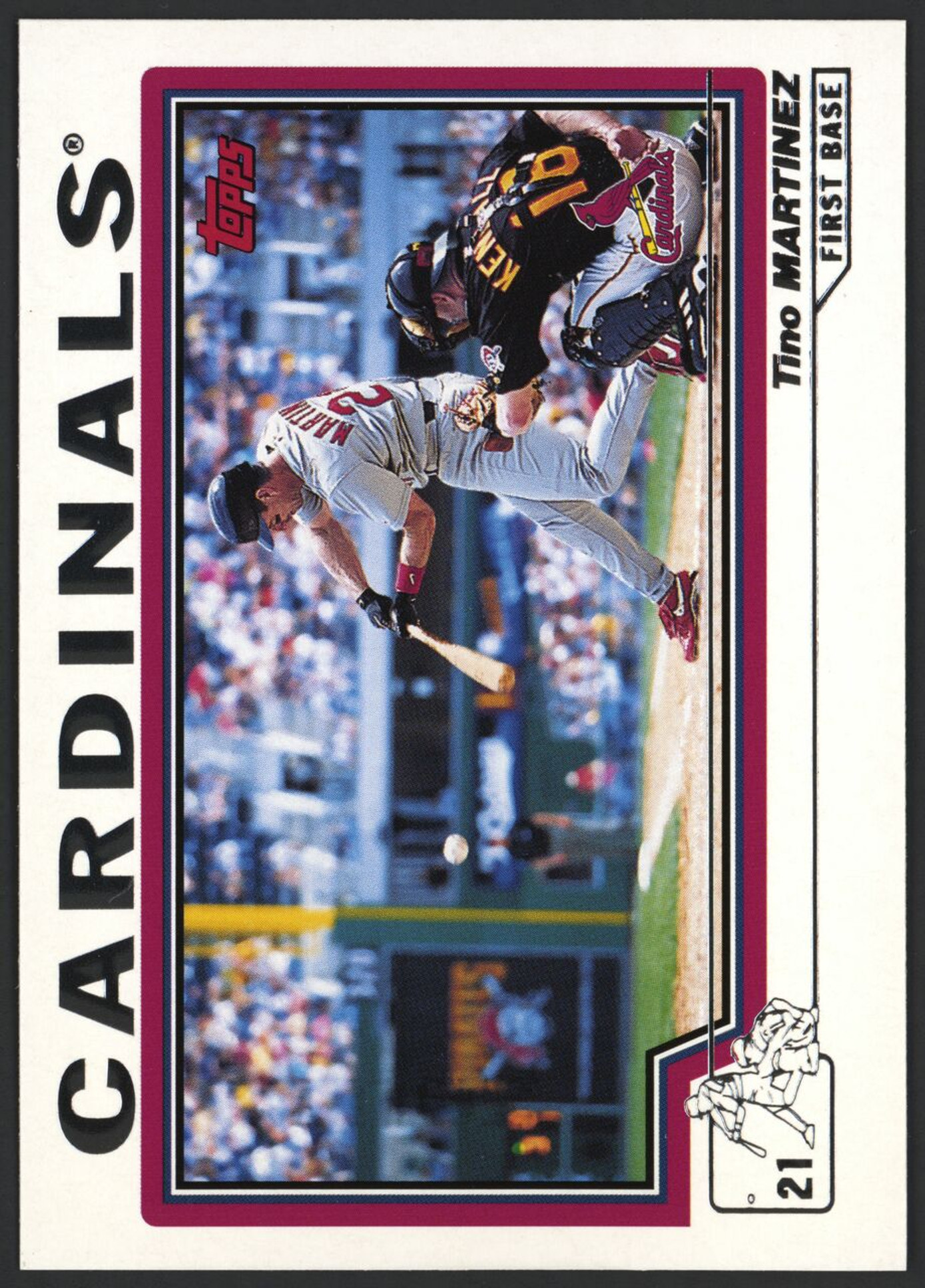 2004 Topps #186 Tino Martinez Cardinals EX