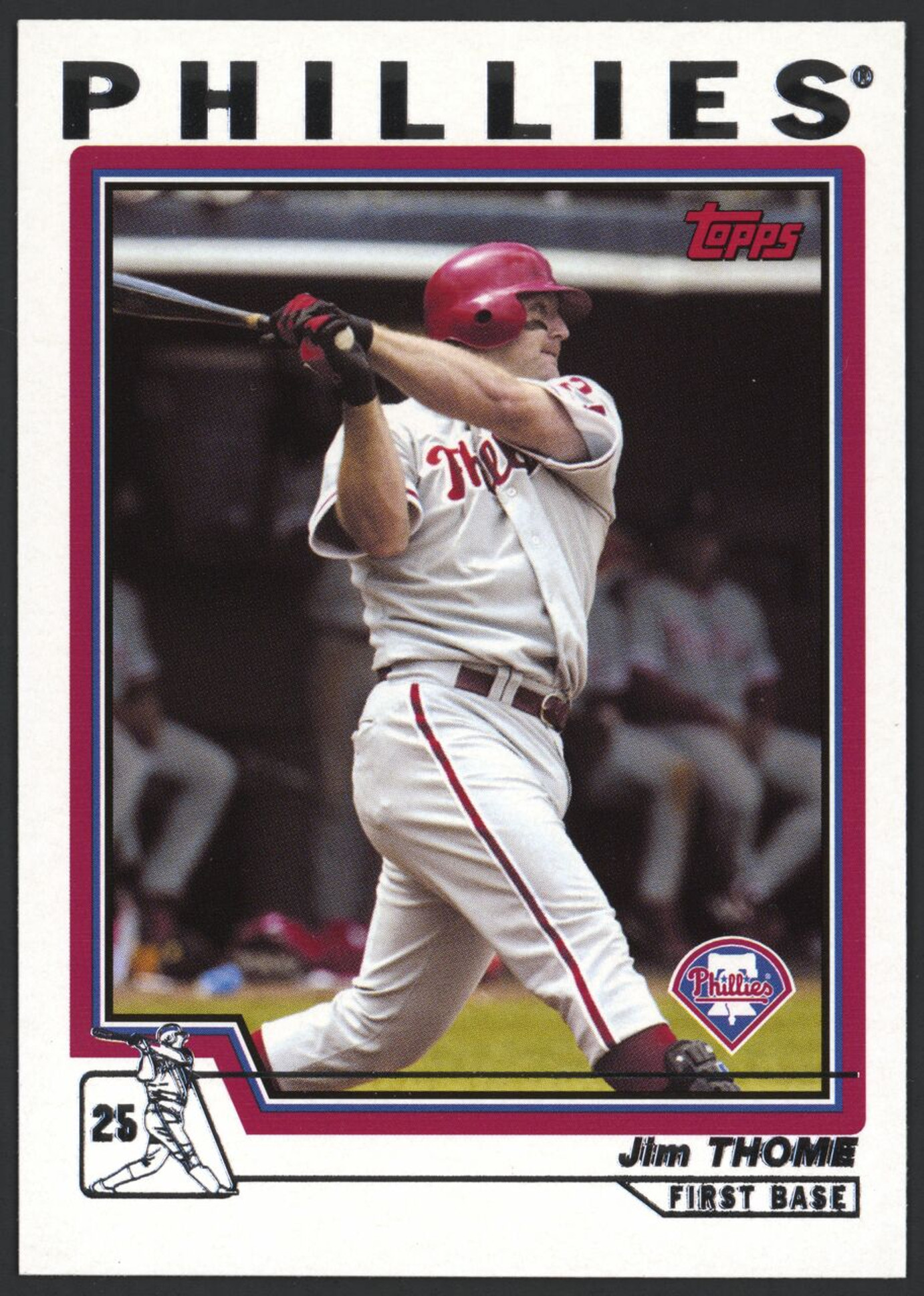 2004 Topps #1 Jim Thome Phillies EX