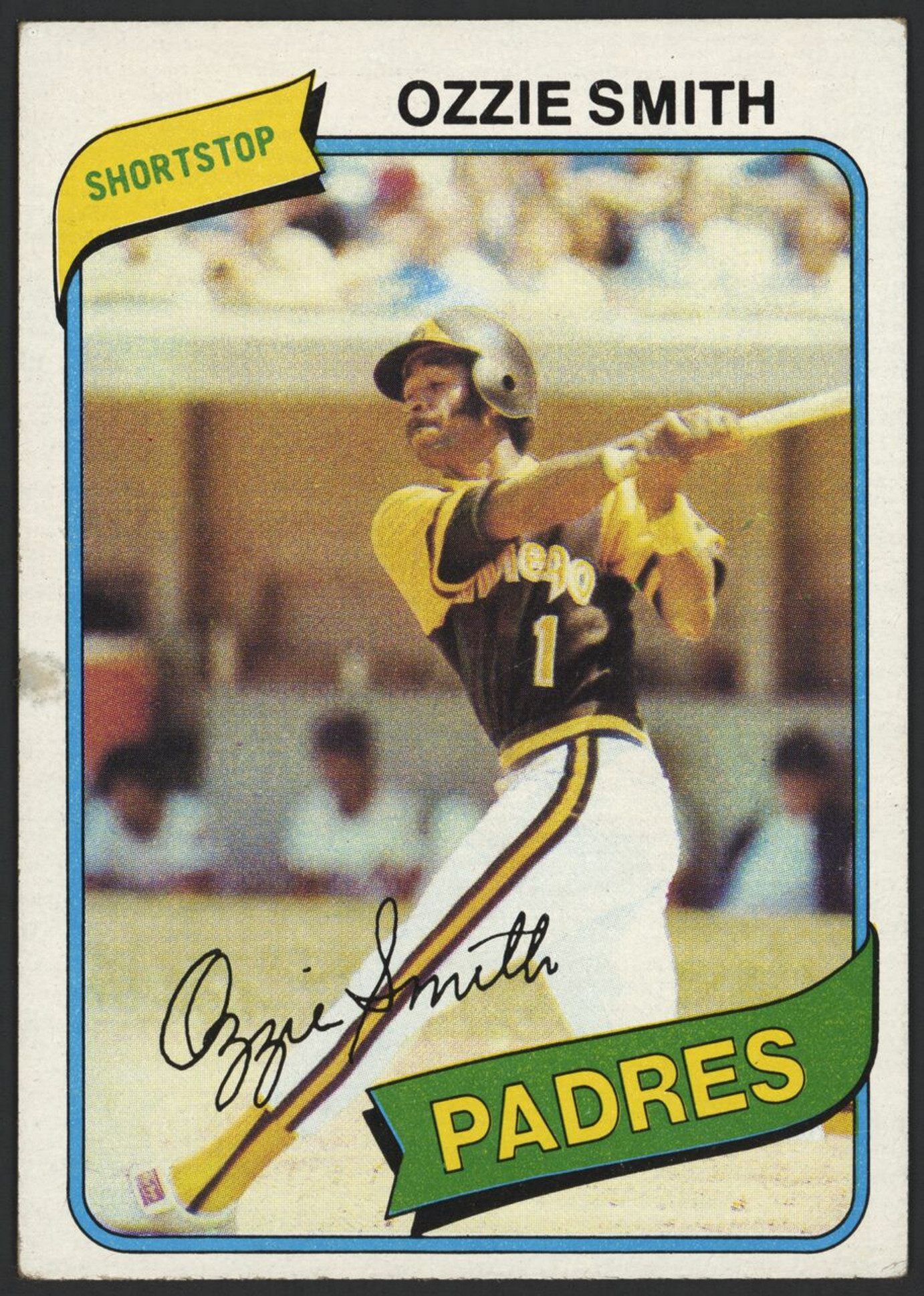 1980 Topps #393 Ozzie Smith Padres VG