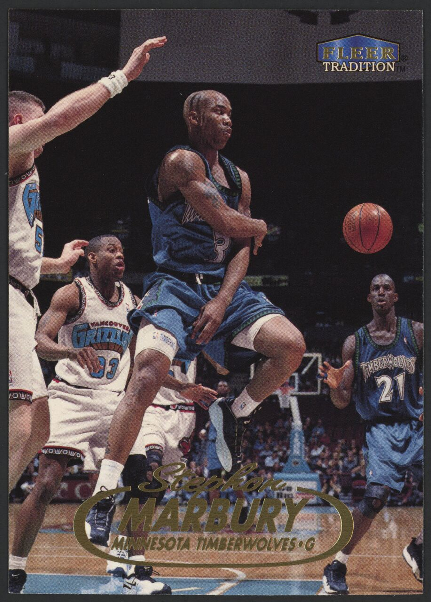 1998-99 Fleer Tradition #9 Stephon Marbury Timberwolves EX