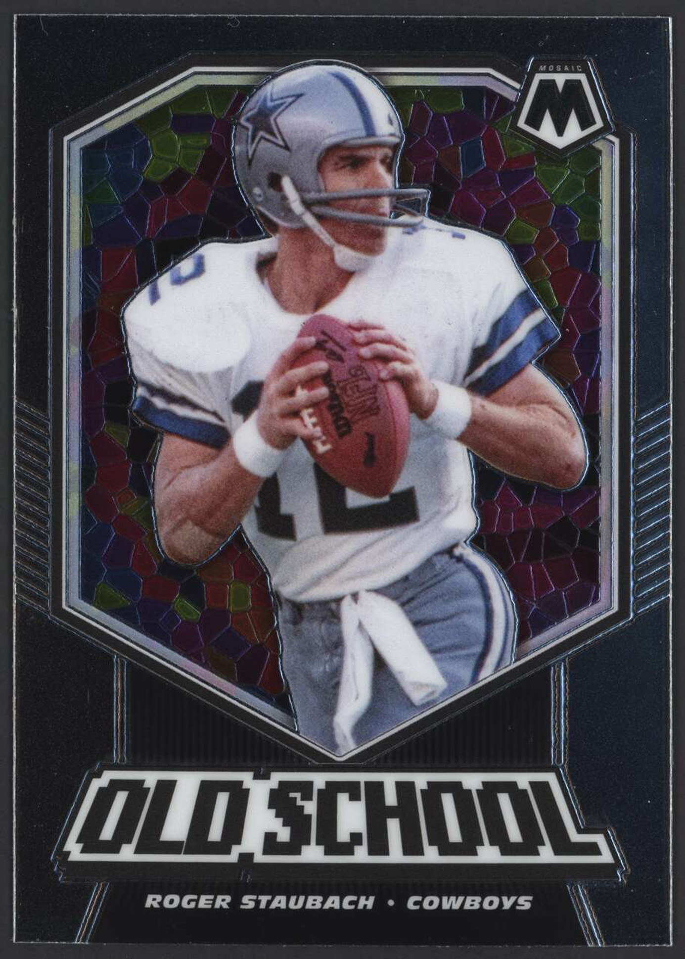 2020 Panini Mosaic Old School #OS18 Roger Staubach EX Cowboys