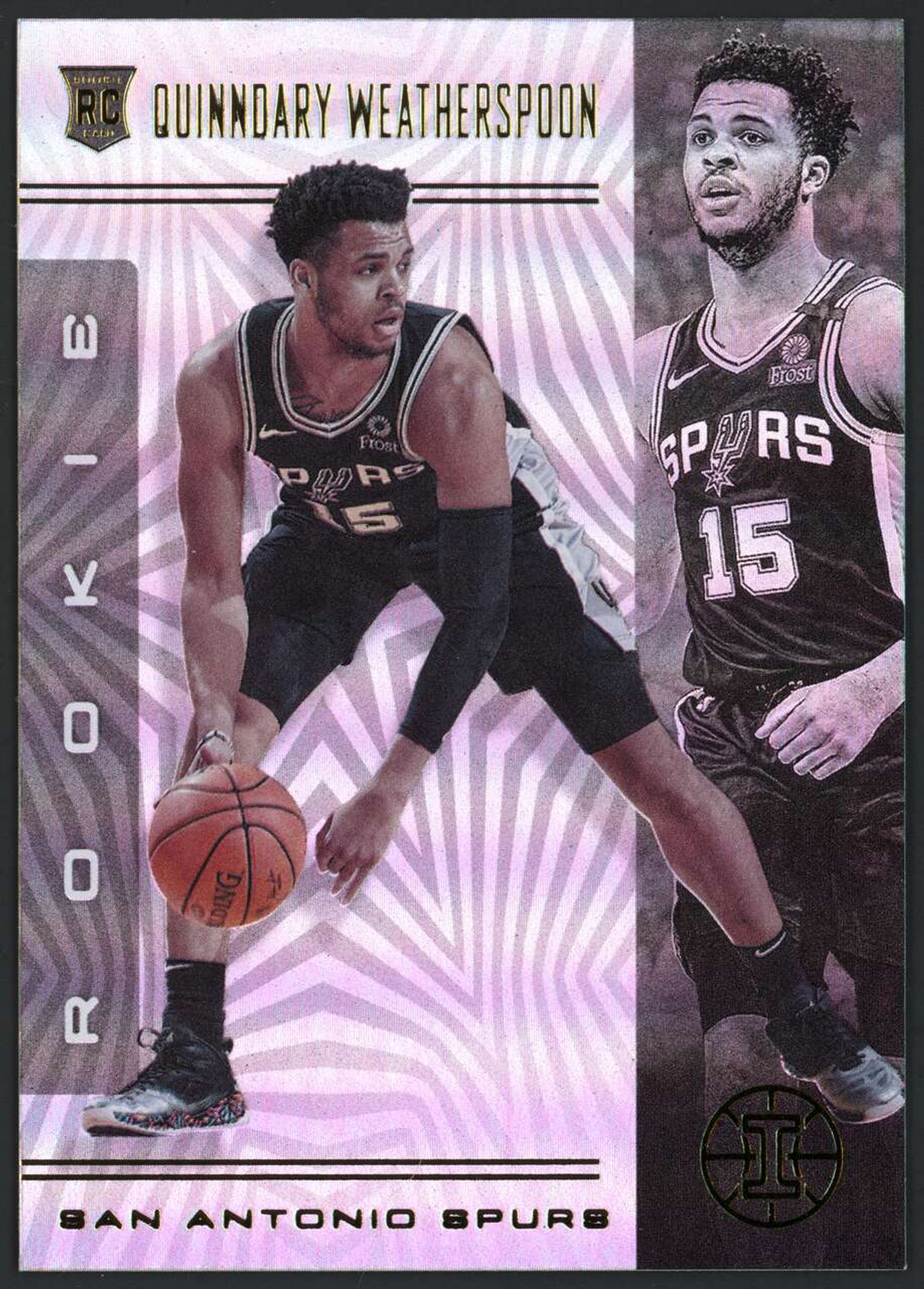 2019 Panini Illusions #194 Quinndary Weatherspoon Holo EX Spurs Rookie RC
