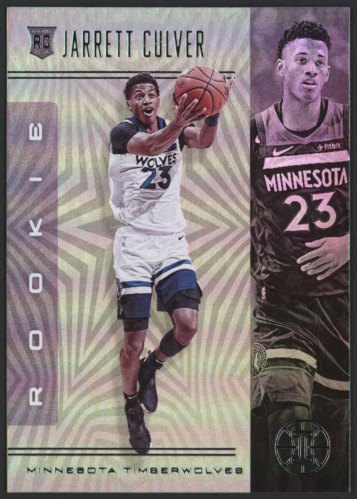 2019 Panini Illusions #153 Jarrett Culver Emerald Holo EX Timberwolves Rookie RC