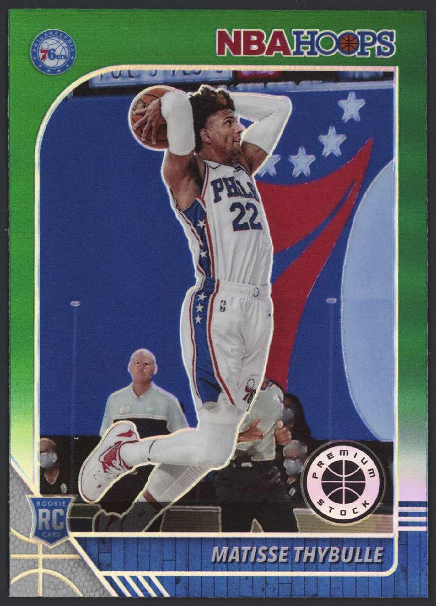 2019 Panini Hoops Premium Stock #239 Matisse Thybulle Green EX 76ers Rookie RC
