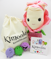 Kimochis® Bella Rose 13" Plush Character in a Canvas Bag