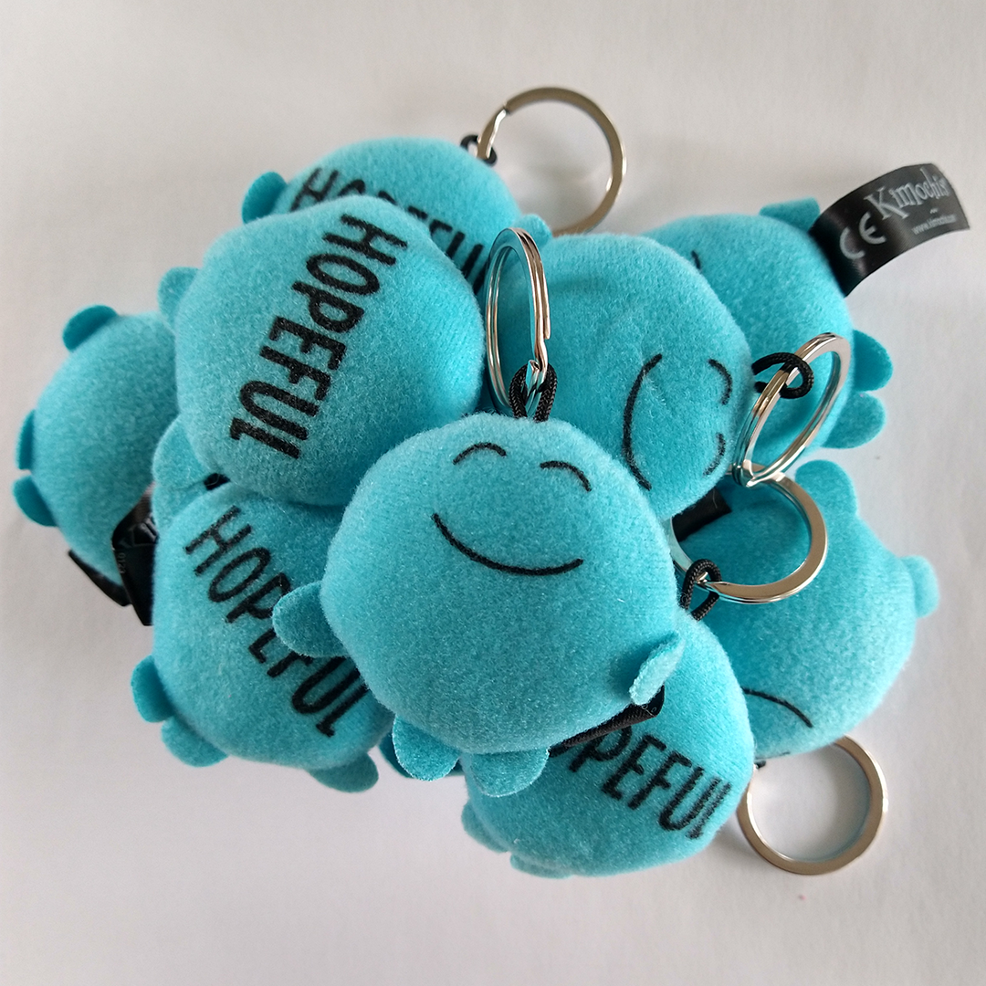 Kimochis® Mini Feeling Pillow Key Chain - Hopeful - Plushy Feely Corp.