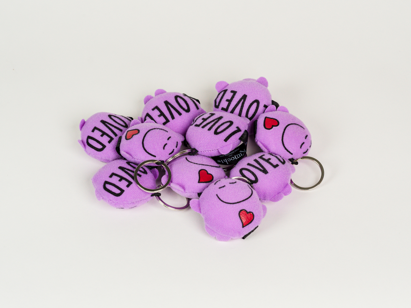 Kimochis® Mini Feeling Pillow Key Chain - Loved - Plushy Feely Corp.