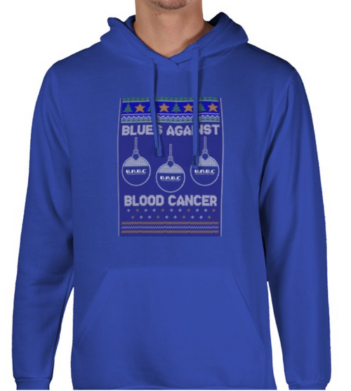 Blues Against Blood Cancer Hoodie - In Support Of DKMS