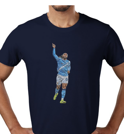 MCFC Semenyo Art T-shirt - Free UK Delivery
