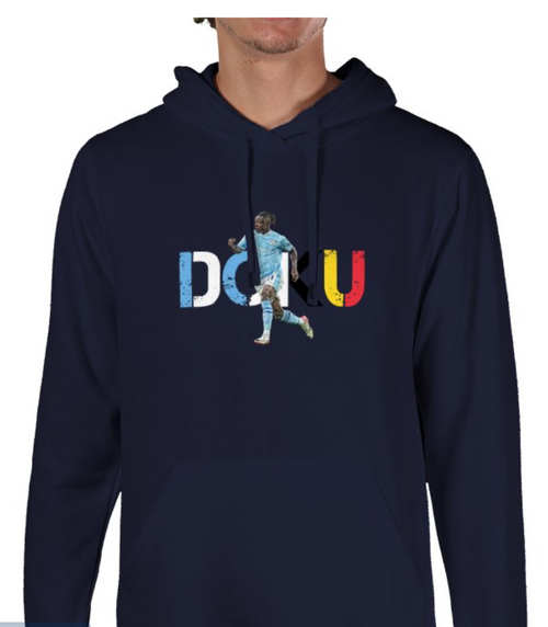 Jeremy Doku Artwork Hoodie - Free UK Delivery