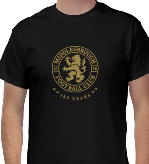 Boro 150 T-shirt - In Support Of Teesside Samaritans - Free UK Delivery