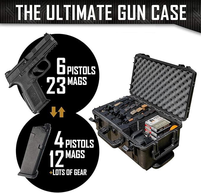 Rifle Hard Case Magpul DAKA Double Pistol Case | Cabela's GPS